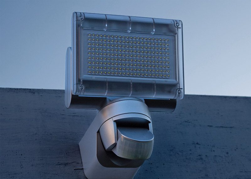 Thermotec AG - Light as an anti-theft device - LED Strahler mit Bewegungsmelder