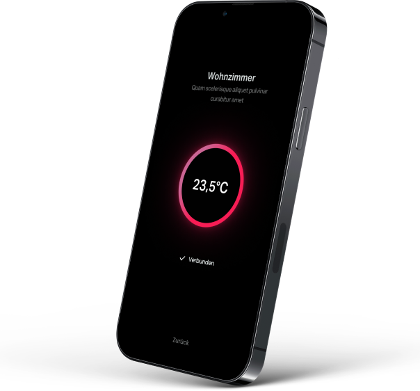 Thermotec AG - Aeroflow Smart - iPhone 13 Pro Mockup Perspective Right Mockuuups Studio
